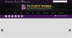 Desktop Screenshot of nypartyworks.com